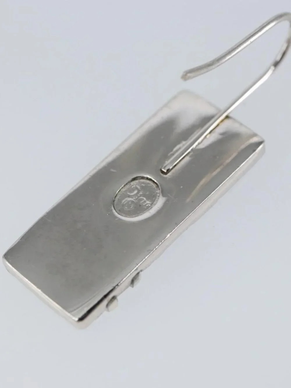Christian Dior Pierce Earring metal Blue Auth yk20067
